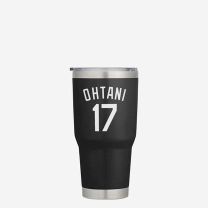 Shohei Ohtani Los Angeles Dodgers 50 Home Runs & 50 Stolen Bases Black 30 oz Player Tumbler