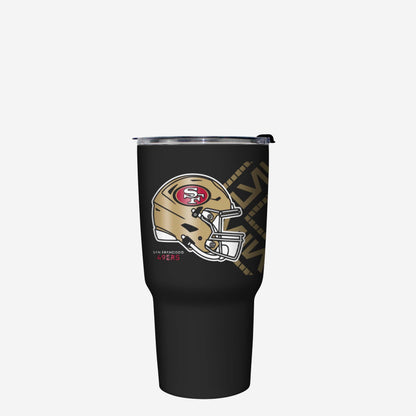 Kansas City Chiefs vs San Francisco 49ers Super Bowl LVIII Black 27 oz Stainless Steel Tumbler