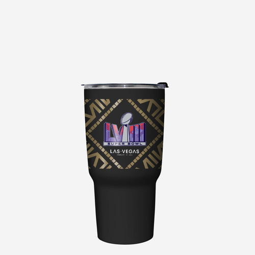 Kansas City Chiefs vs San Francisco 49ers Super Bowl LVIII Black 27 oz Stainless Steel Tumbler