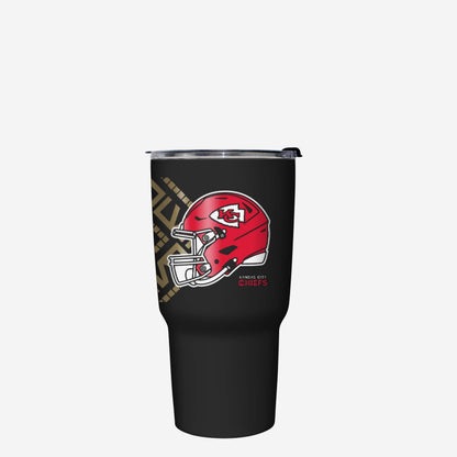 Kansas City Chiefs vs San Francisco 49ers Super Bowl LVIII Black 27 oz Stainless Steel Tumbler